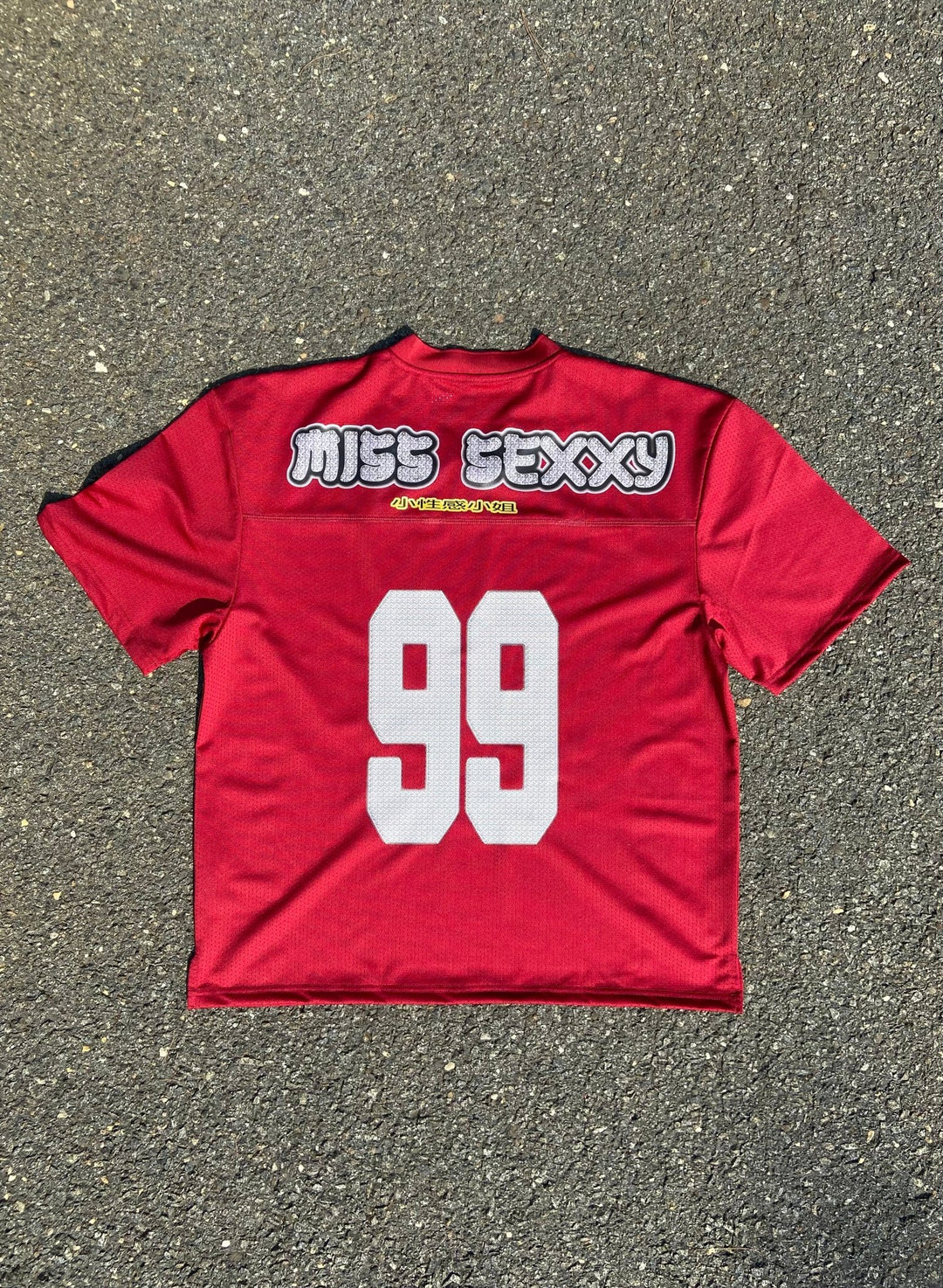 SEXXY RED BOXY JER$EY - The Code Clothing