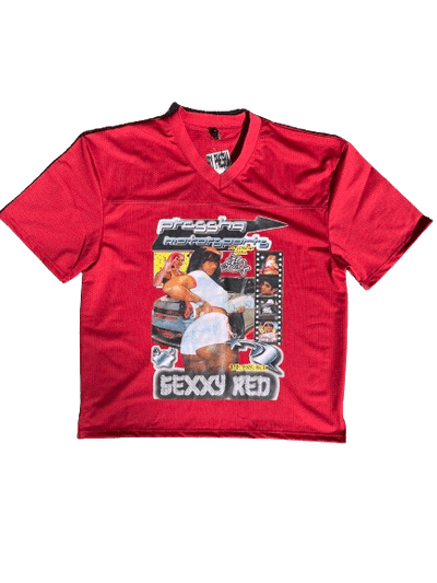 SEXXY RED BOXY JER$EY